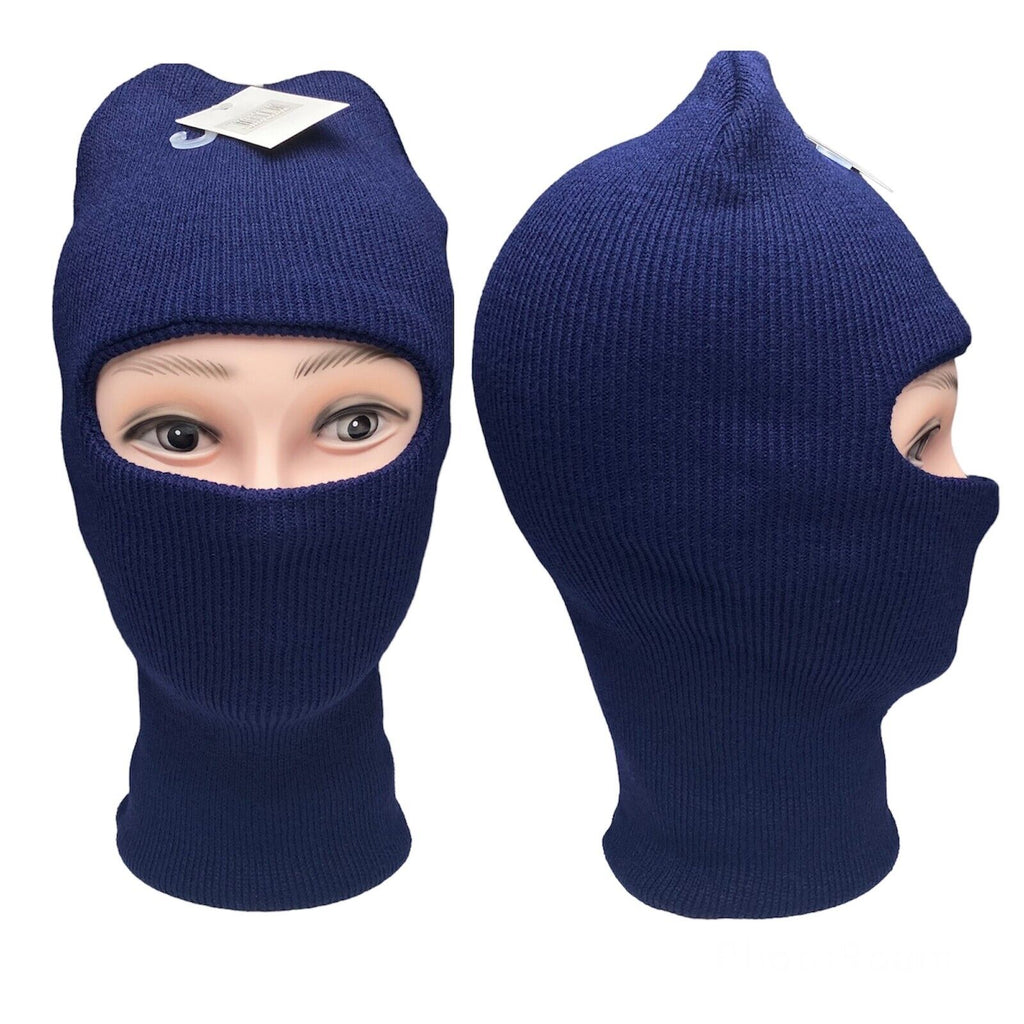 Winter Ski Mask 1 Hole Knitted Skull Balaclava Beanie Hat Outdoor Cap