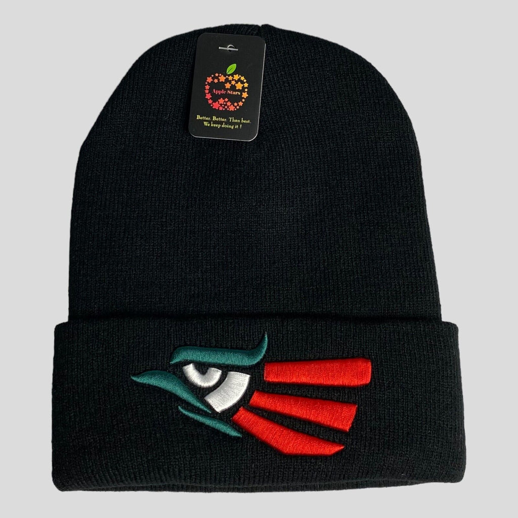 Hecho en México Beanie - Warm Embroidered Eagle Knit Skull Cap for Men