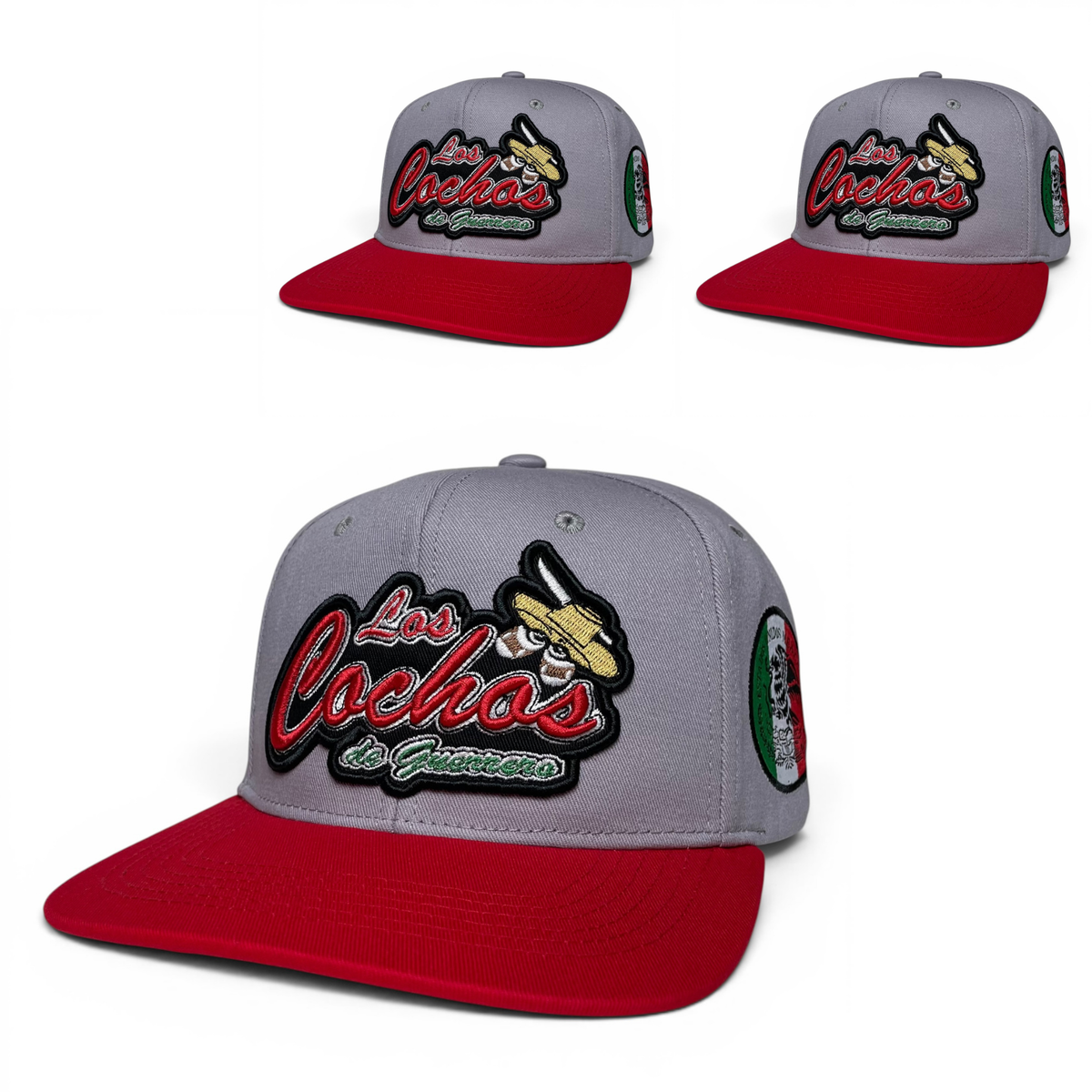 Los Cochos de Guerrero Mexico Embroidered Snapback Baseball Cap
