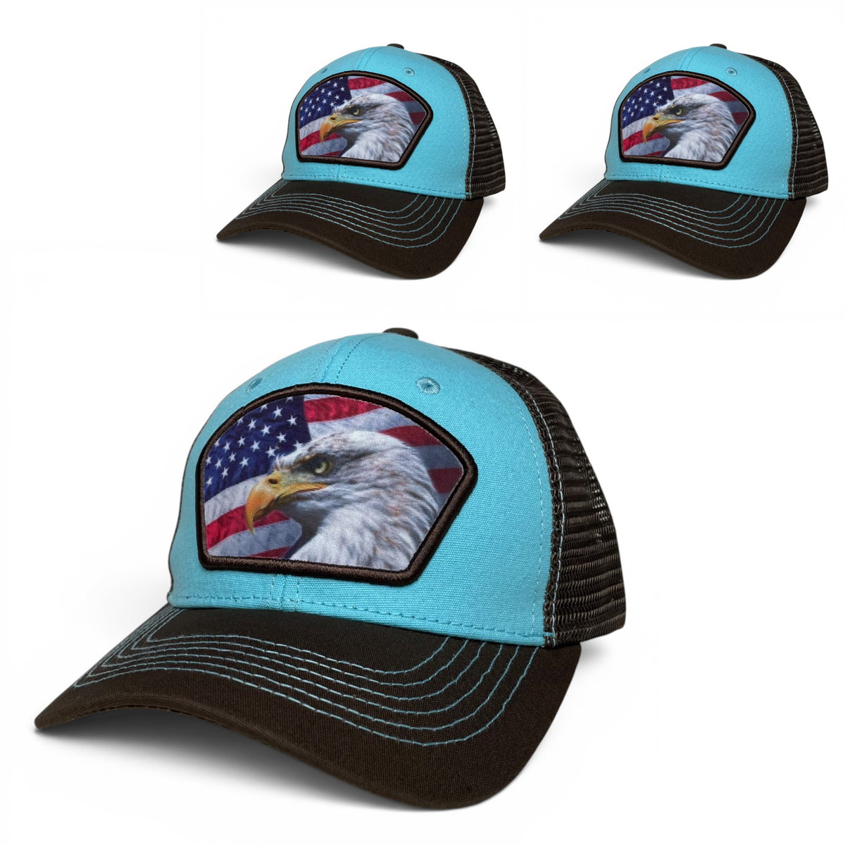 USA American Flag Snapback Baseball Cap, Eagle Patriotic Hat