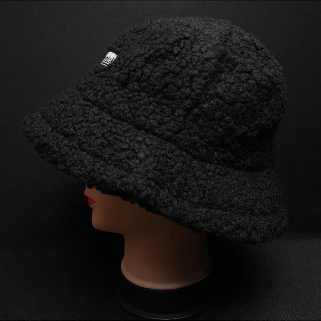 Fleece Women's Bucket Hat Soft Warm Winter Faux Fur Plush Cap