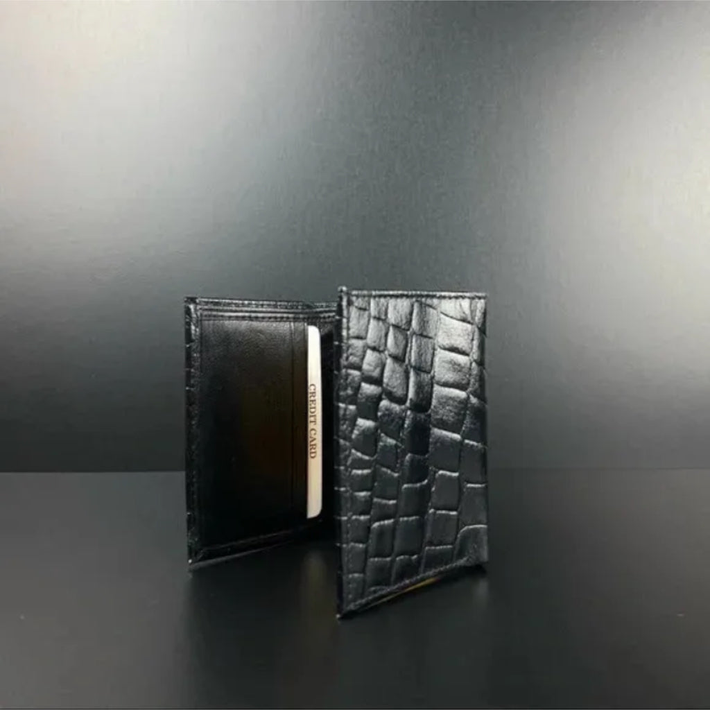 Trifold Leather Embossed Wallet for Man