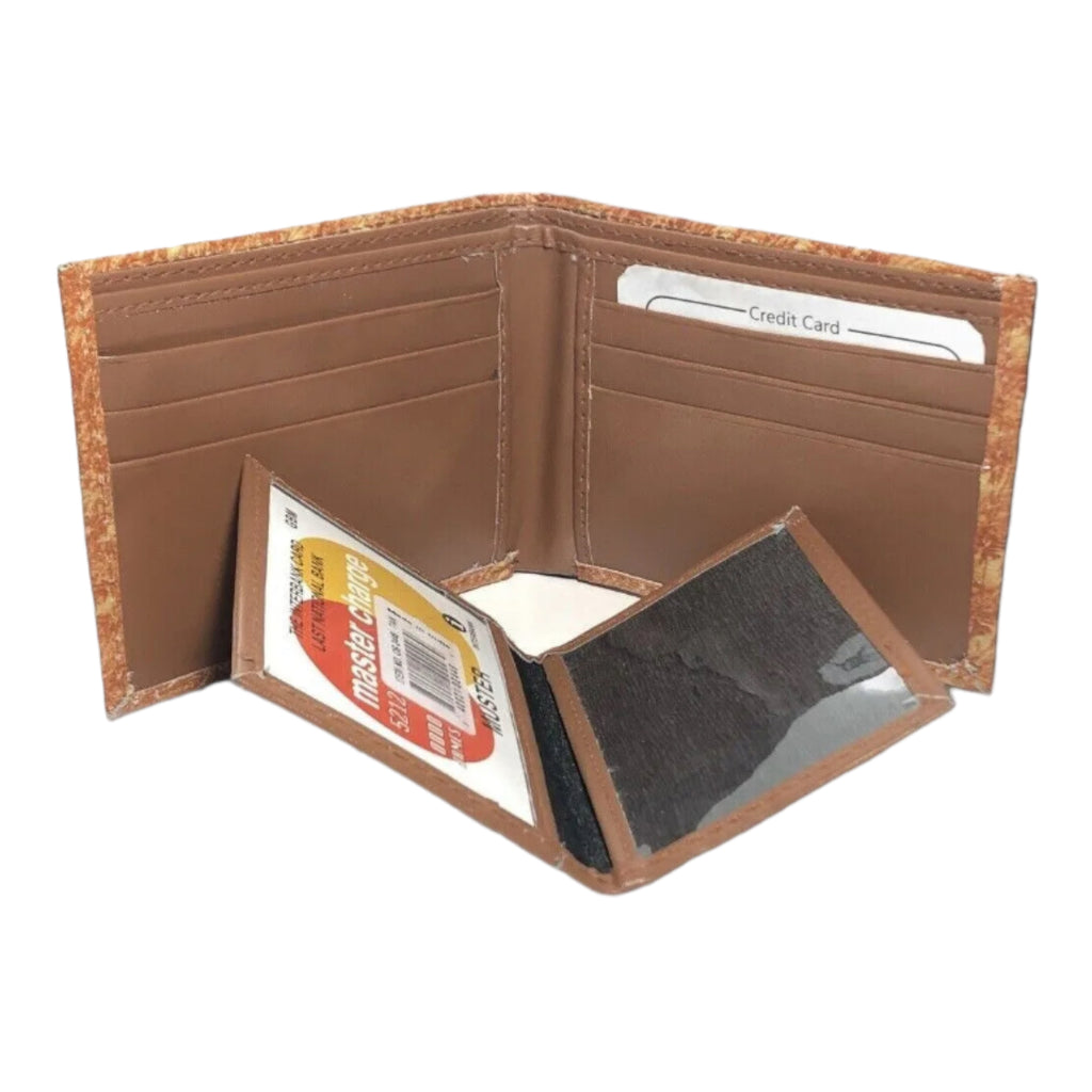 Men's Genuine Leather Ostrich Embossed Wallet