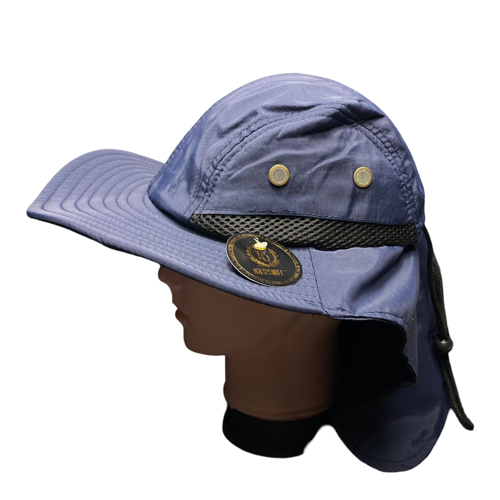 Men Women Sun Hats with Neck Flap UV Protection Wide Brim Bucket Mesh Breathable