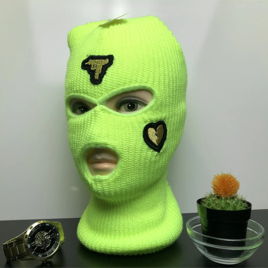 Full Face Ski Mask Embroidered Iron on Patch Balaclava