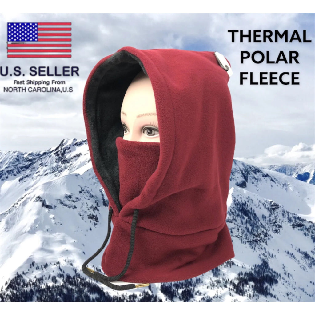 Winter Ski Mask Hat Thermal Hoodie Fleece Balaclava Full Face Cover