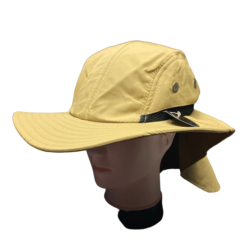 Men Women Sun Hats with Neck Flap UV Protection Wide Brim Bucket Mesh Breathable