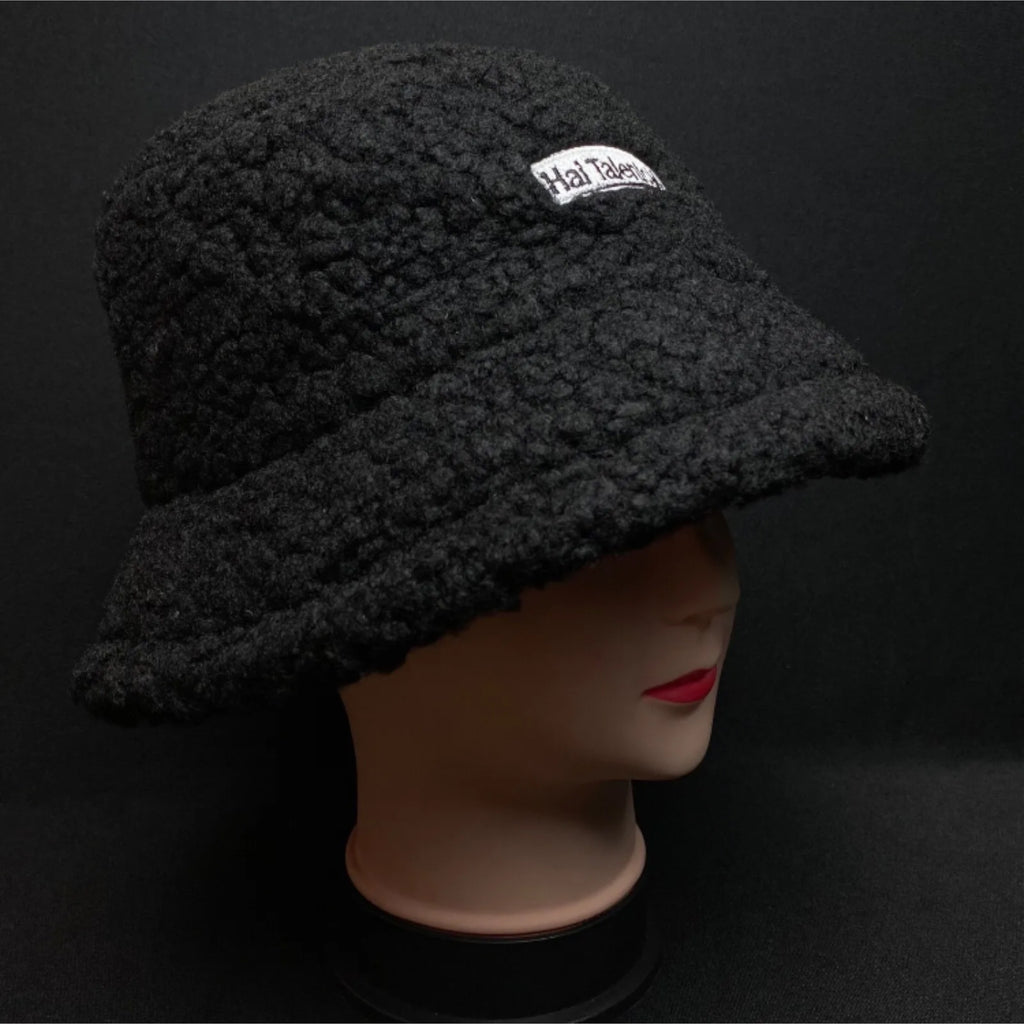 Fleece Women's Bucket Hat Soft Warm Winter Faux Fur Plush Cap