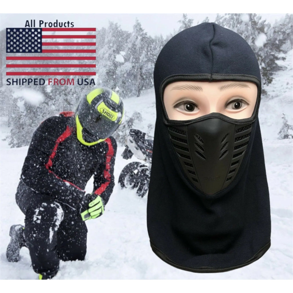 Winter Ski Balaclava Full Face Mask - Breathable Fleece with Air Vents