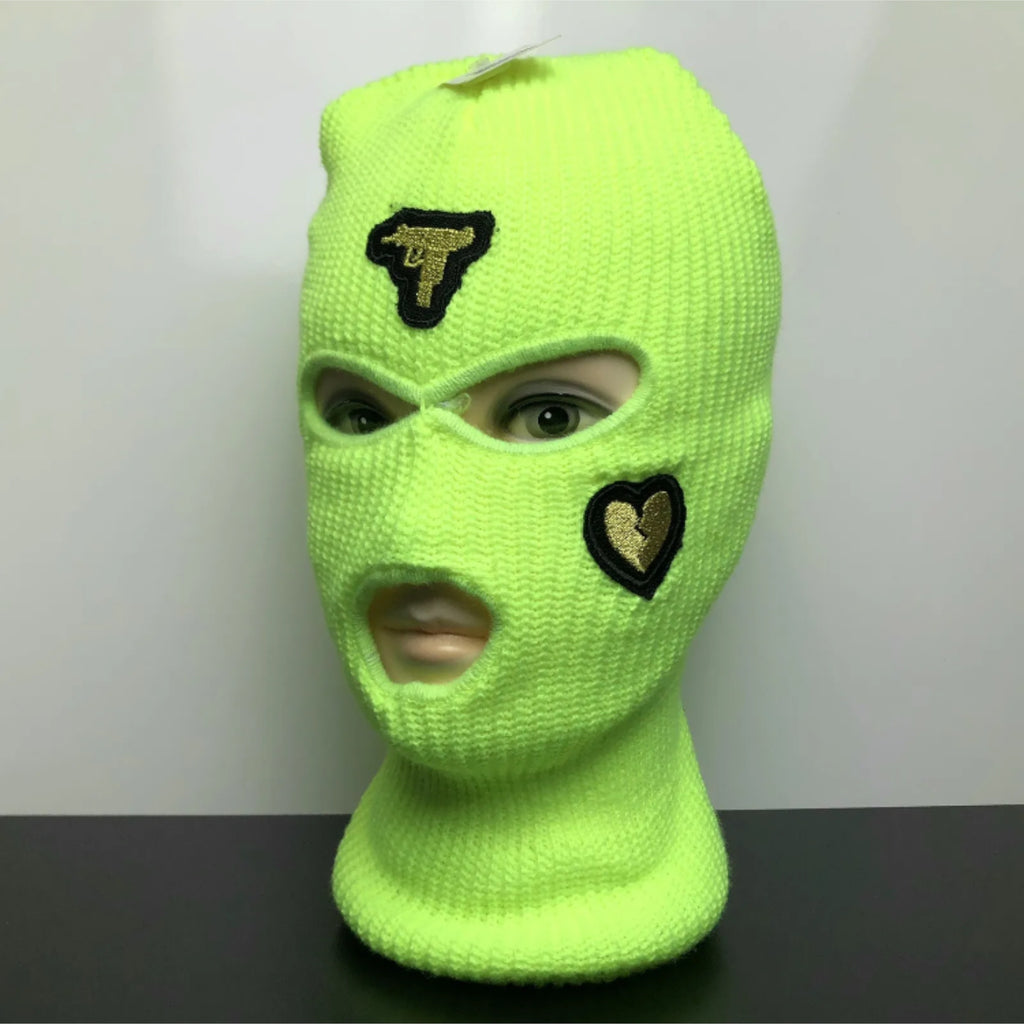 Full Face Ski Mask Embroidered Iron on Patch Balaclava