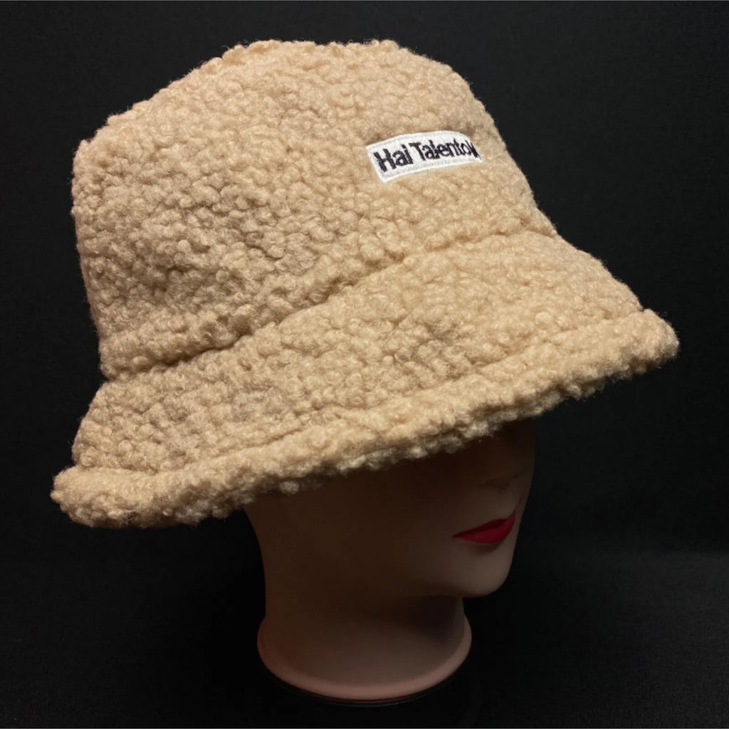 Fleece Women's Bucket Hat Soft Warm Winter Faux Fur Plush Cap