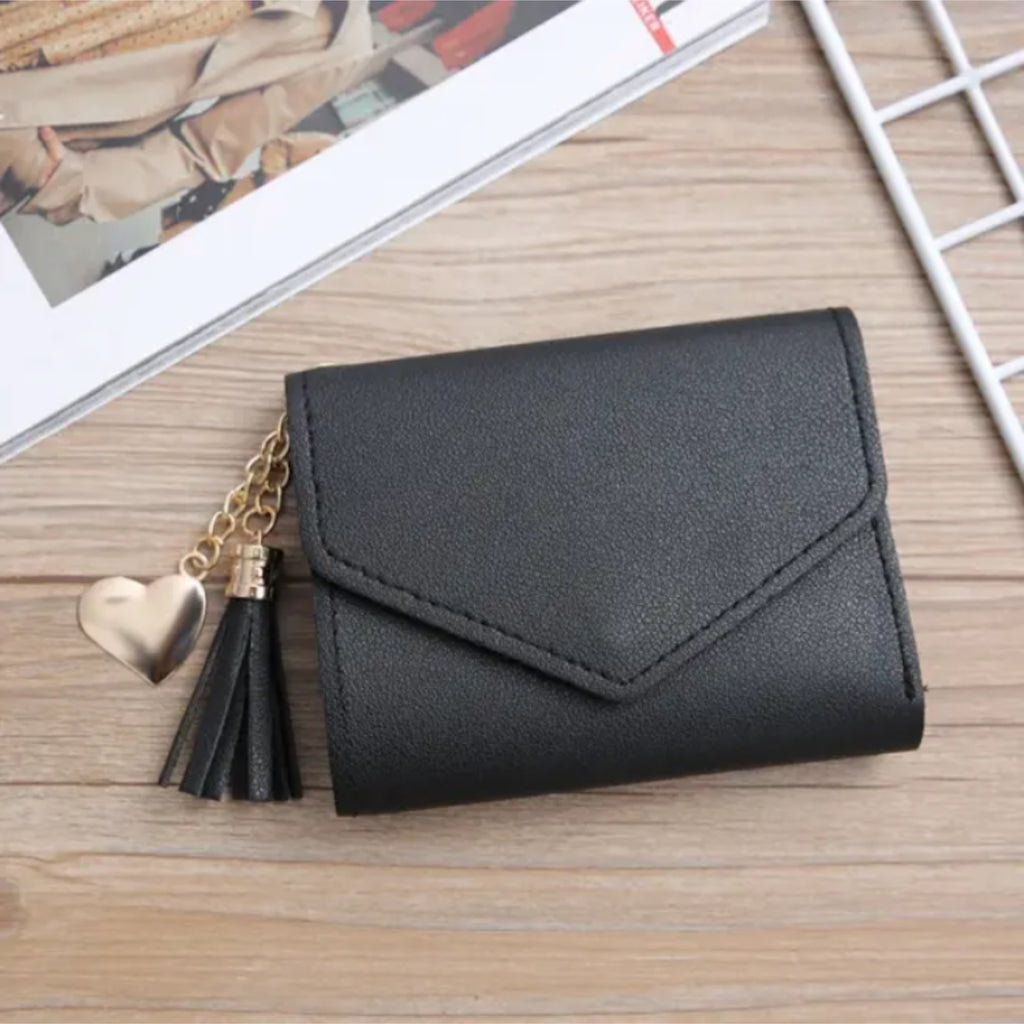 Women's Mini Wallets Pu Leather Trifold Money Card Billfold Holder