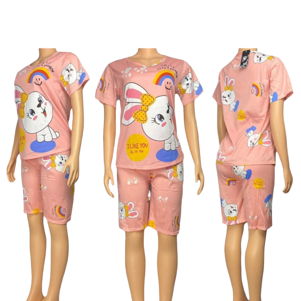 Girl's Pajamas Set T Shirt & Short Sleepwear Set