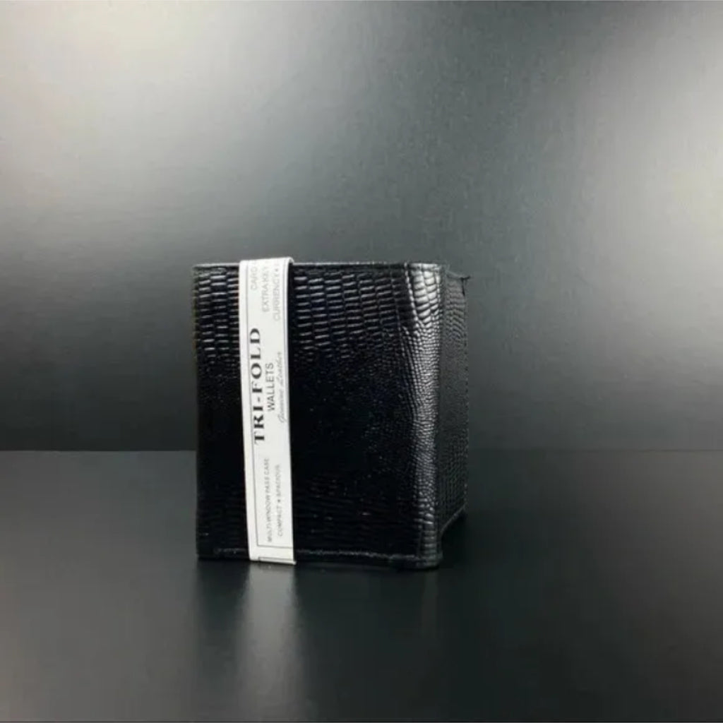 Trifold Leather Embossed Wallet for Man