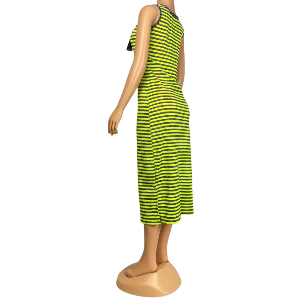 Women's Summer Sleeveless Striped Casual Beach Maxi Dress