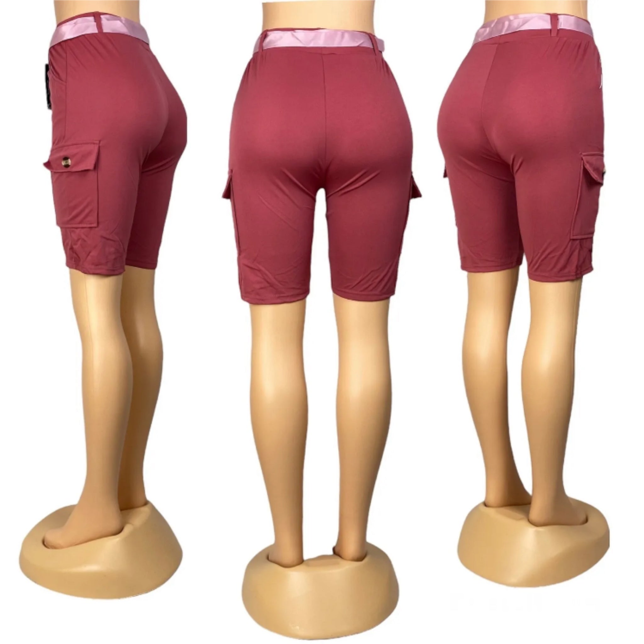 Women s Elastic High Waist Shorts Women s elastic high waist shorts