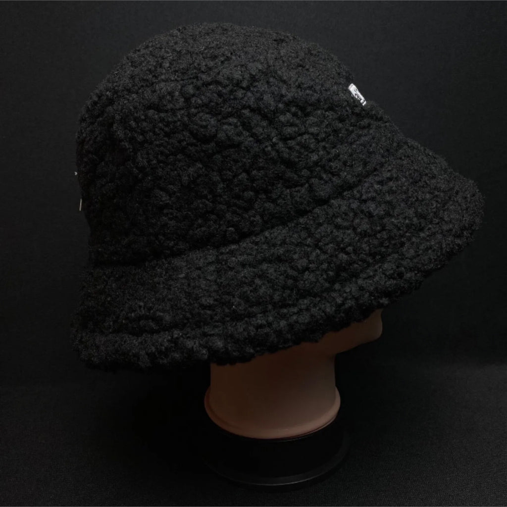 Fleece Women's Bucket Hat Soft Warm Winter Faux Fur Plush Cap