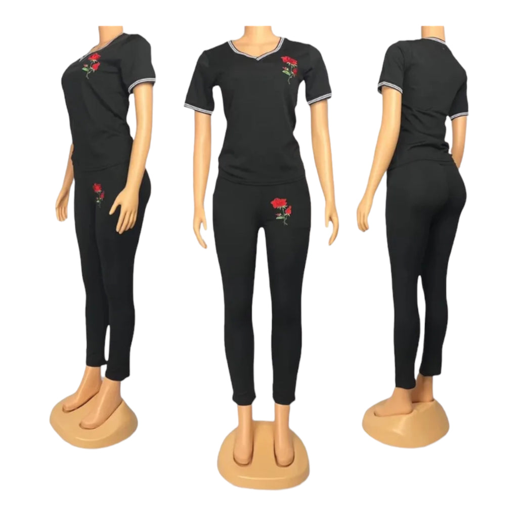 Women's T-Shirt & Leggings Outfit Set