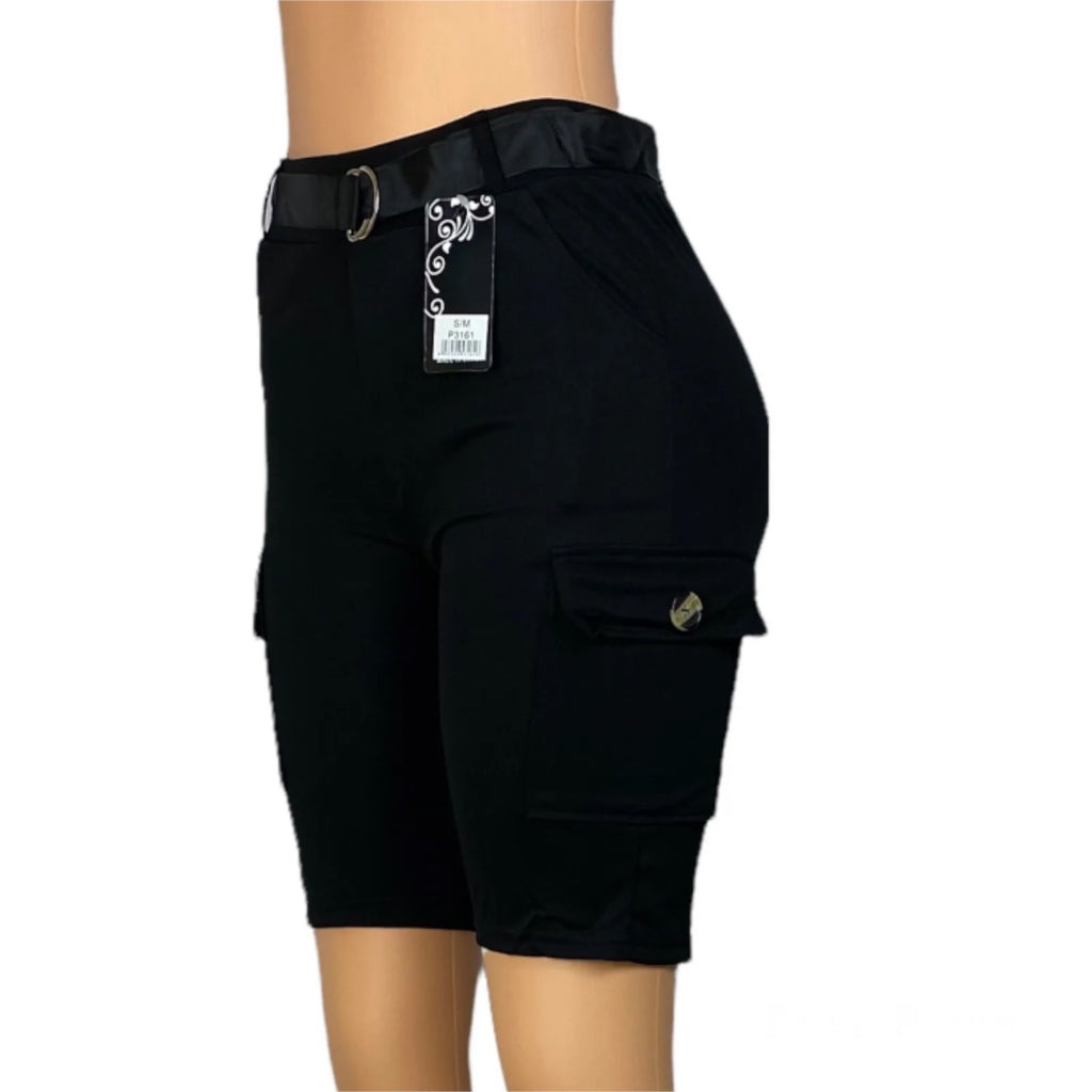 Women's Elastic High Waist Shorts