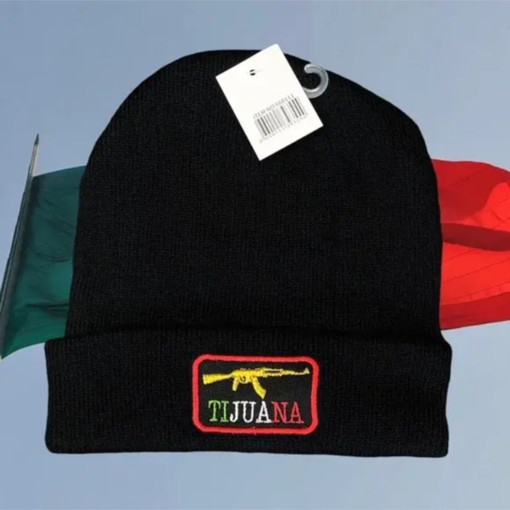 AK 47 Mexico Embroidered Beanie Hat