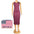 Women's Summer Sleeveless Striped Casual Beach Maxi Dress