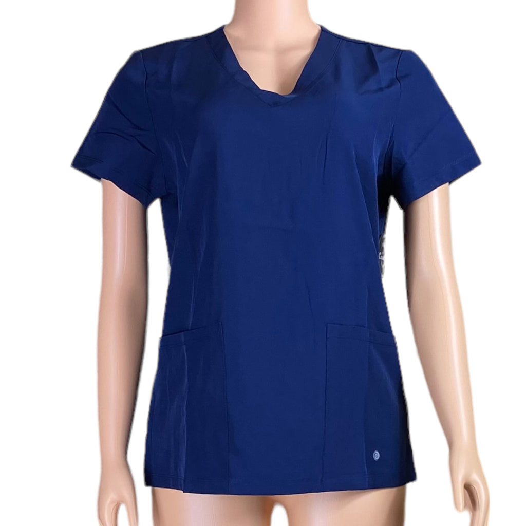 Women’s Active V-neck Nurses/Healt Care/Medical Top and Pants Set with Pockets