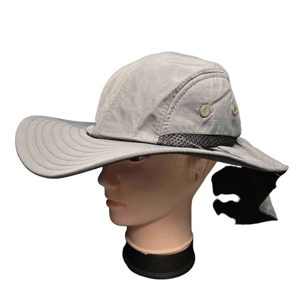 Men Women Sun Hats with Neck Flap UV Protection Wide Brim Bucket Mesh Breathable