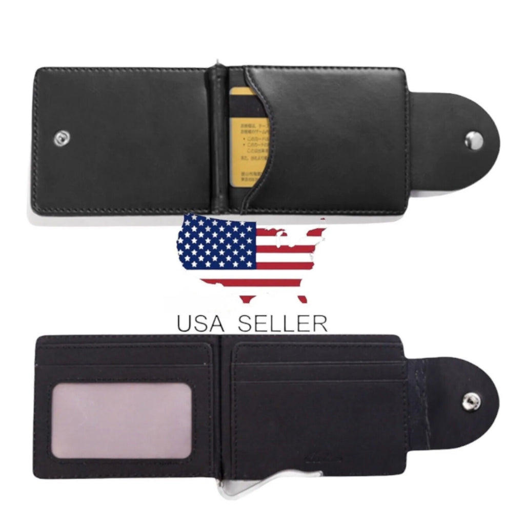 Men's Credit Card Holder Slim Money Clip Wallet