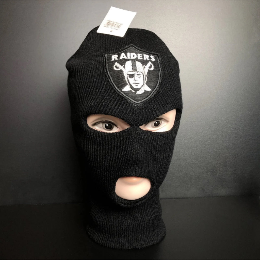 Full Face Ski Mask Embroidered Raiders Iron on Patch Balaclava