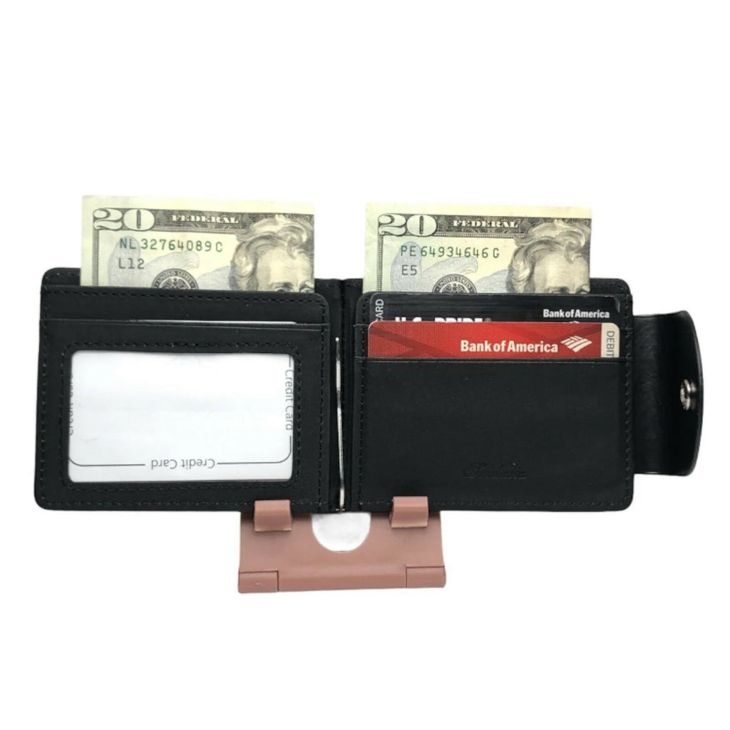 Men's Credit Card Holder Slim Money Clip Wallet