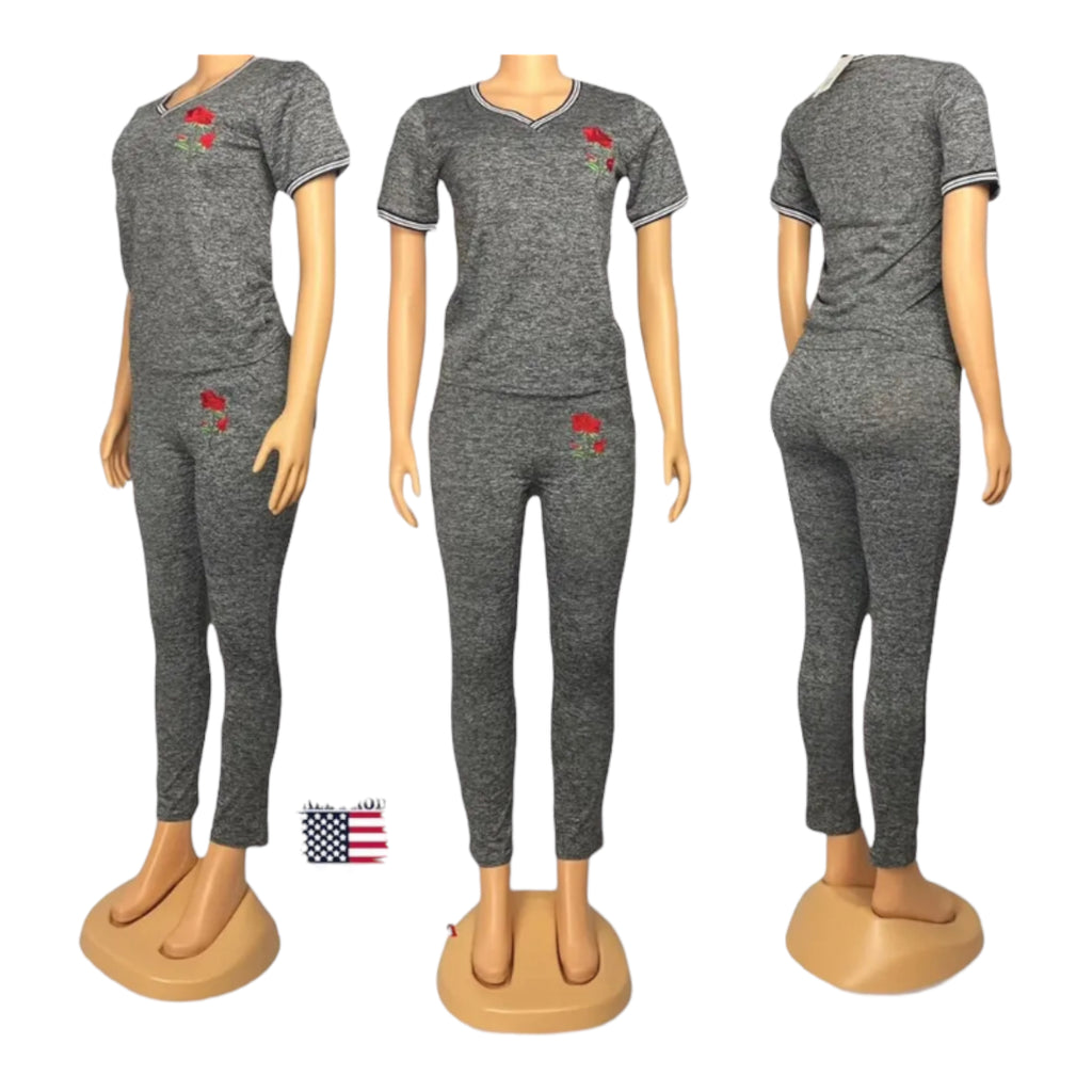 Women's T-Shirt & Leggings Outfit Set