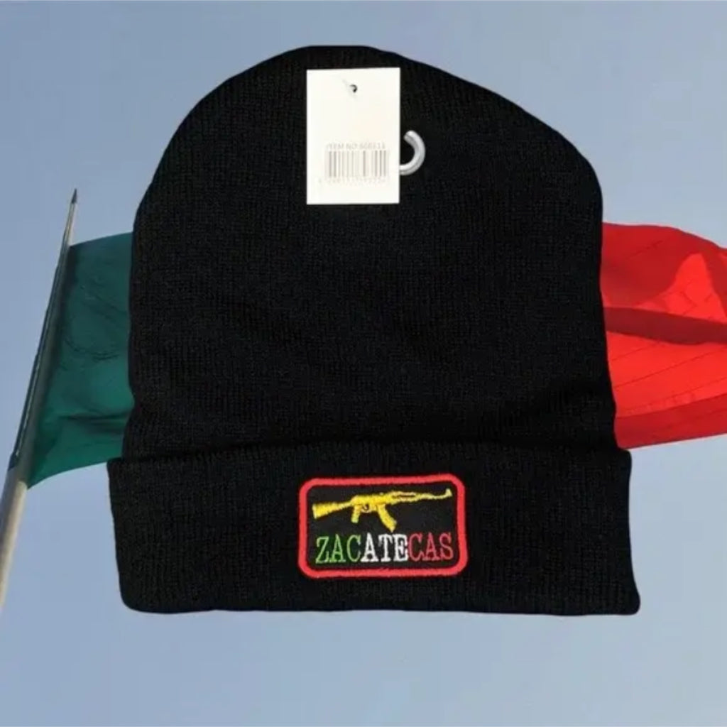 AK 47 Mexico Embroidered Beanie Hat