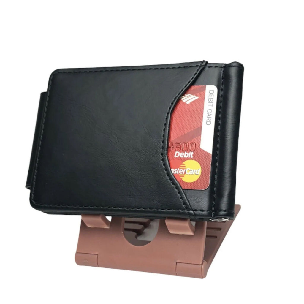 Men's Credit Card Holder Slim Money Clip Wallet