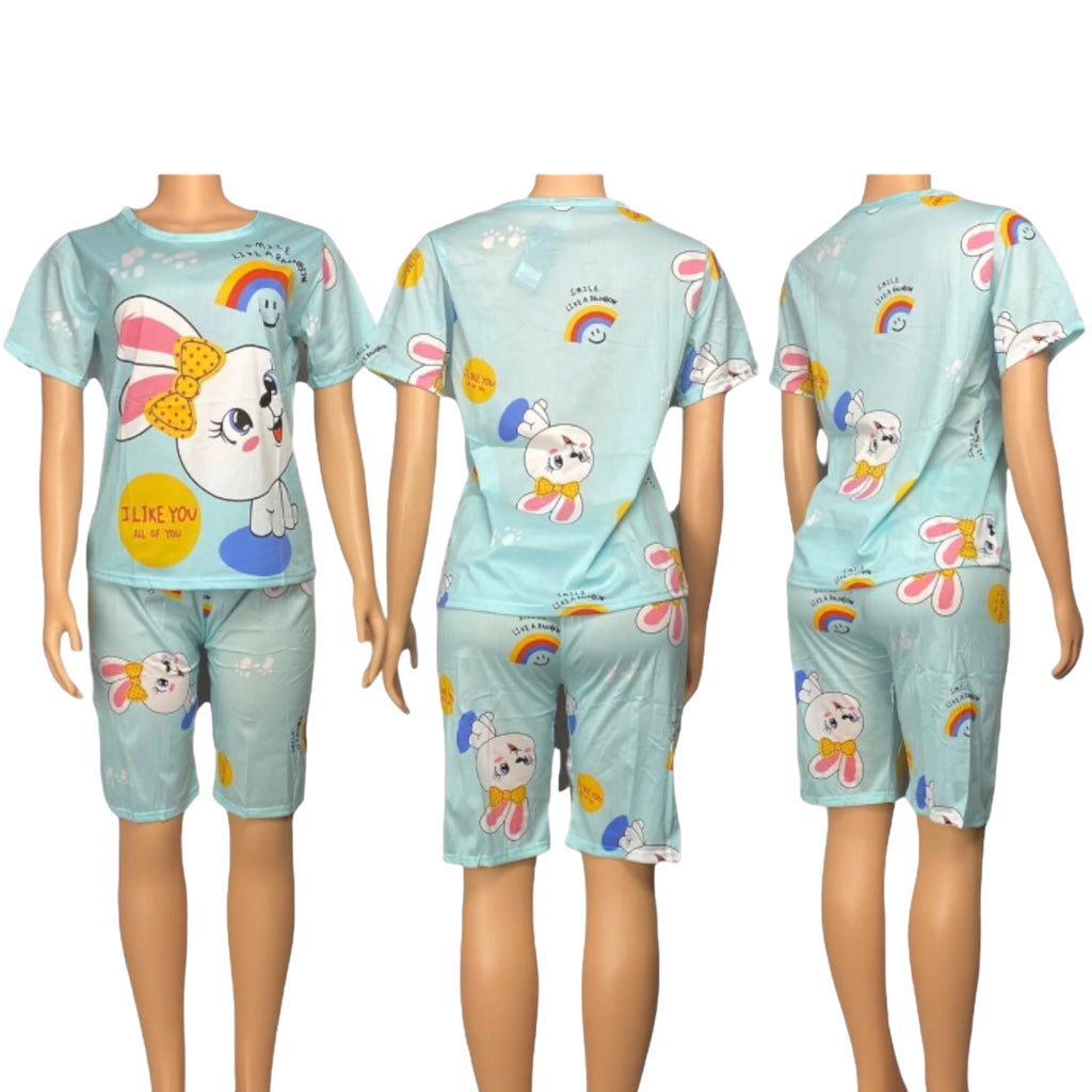 Girl's Pajamas Set T Shirt & Short Sleepwear Set