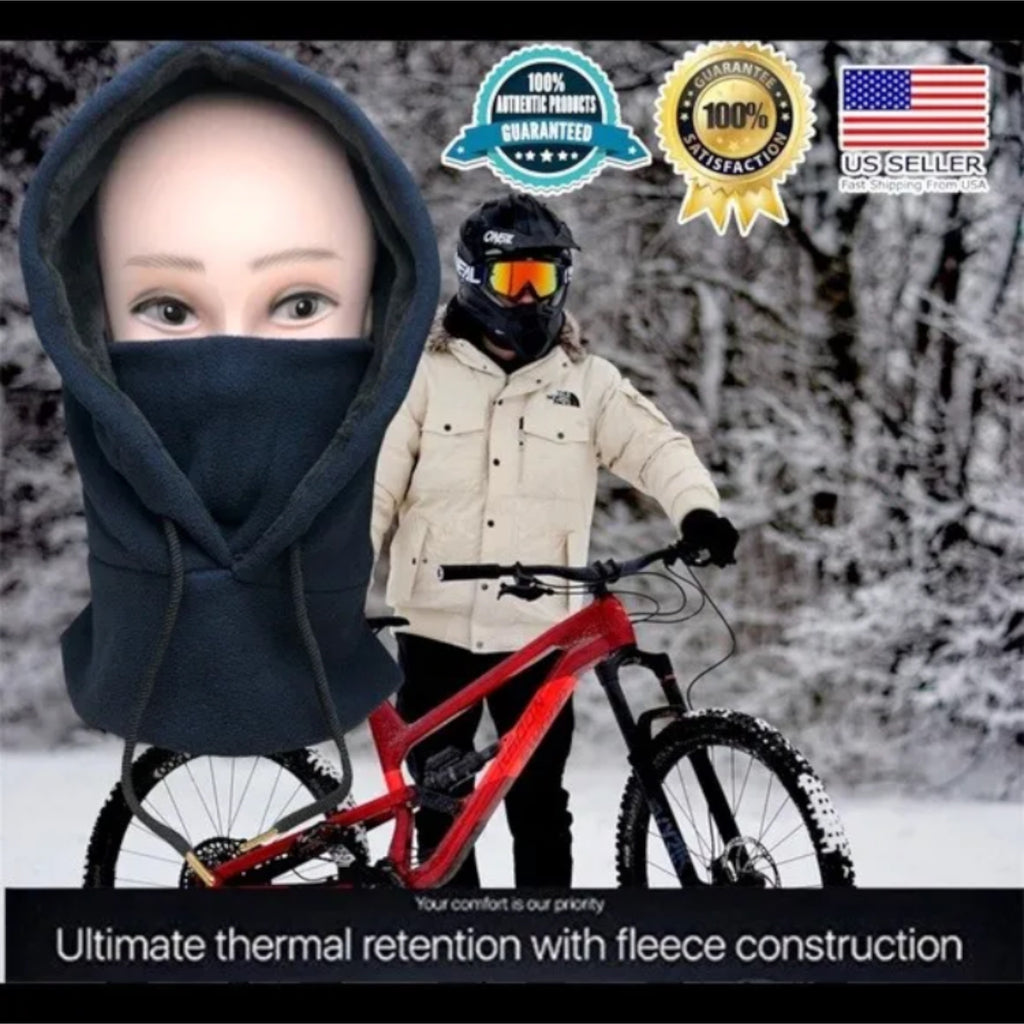 Winter Ski Mask Hood Hat Thermal Fleece Balaclava Neck Full Face Cover