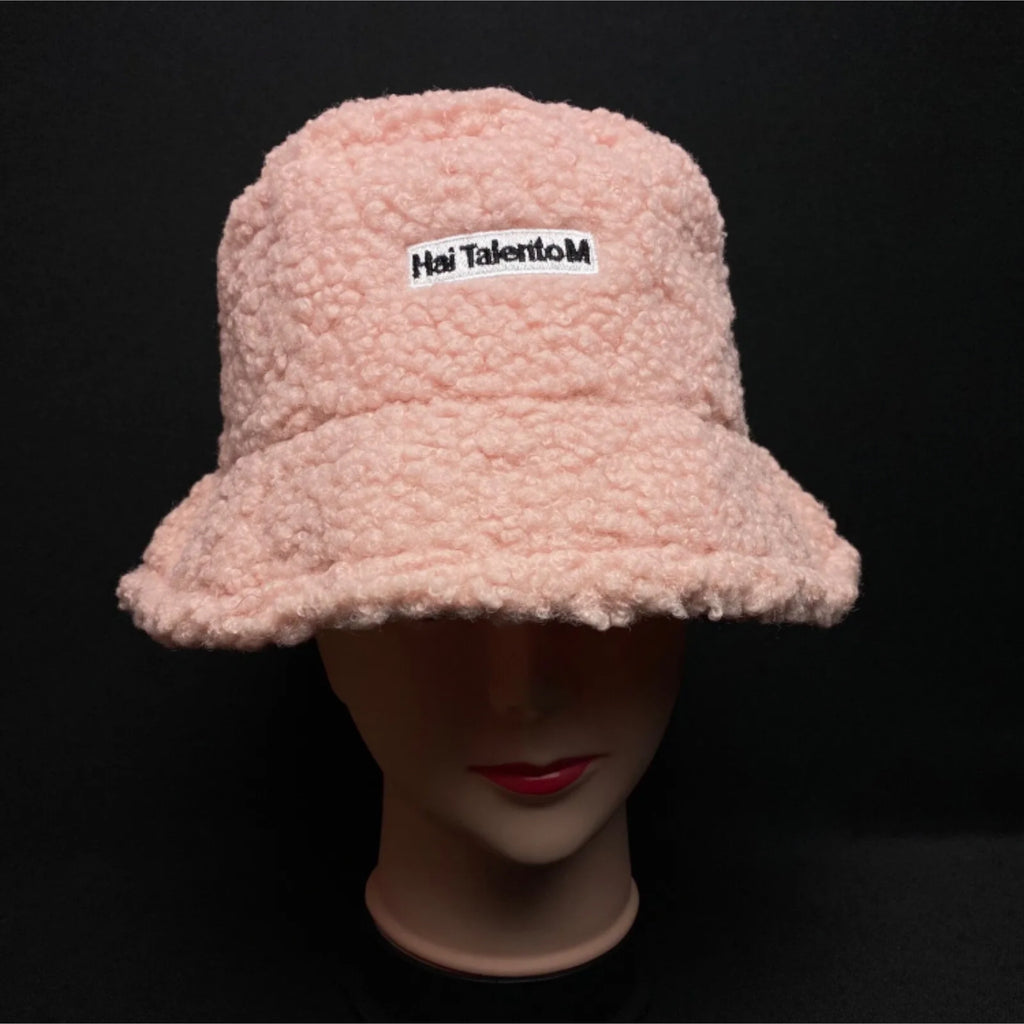 Fleece Women's Bucket Hat Soft Warm Winter Faux Fur Plush Cap