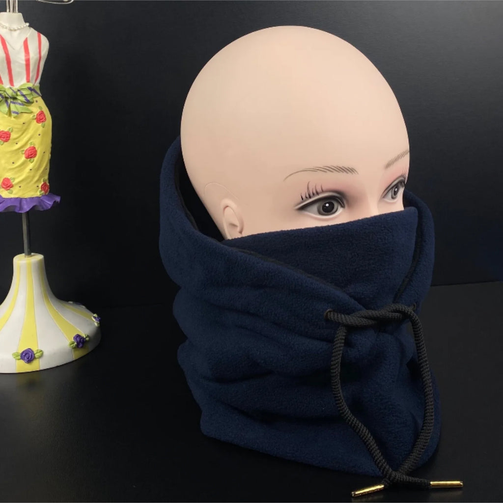 Winter Ski Mask Cover Hoodie Thermal Fleece Lined Balaclava Neck Full Face Cover