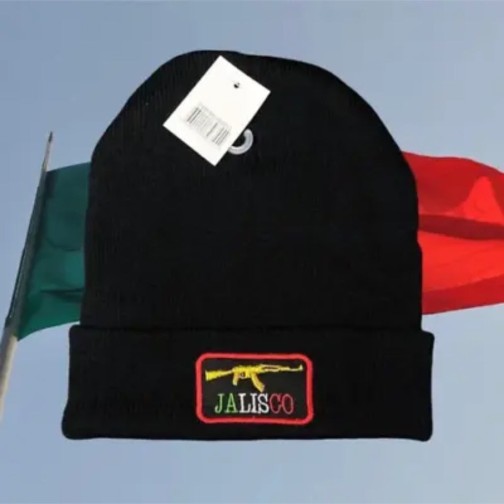 AK 47 Mexico Embroidered Beanie Hat