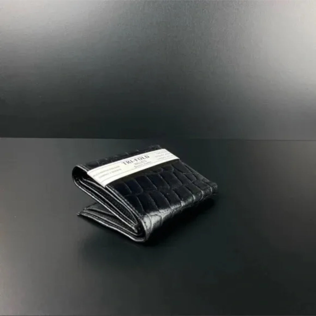 Trifold Leather Embossed Wallet for Man