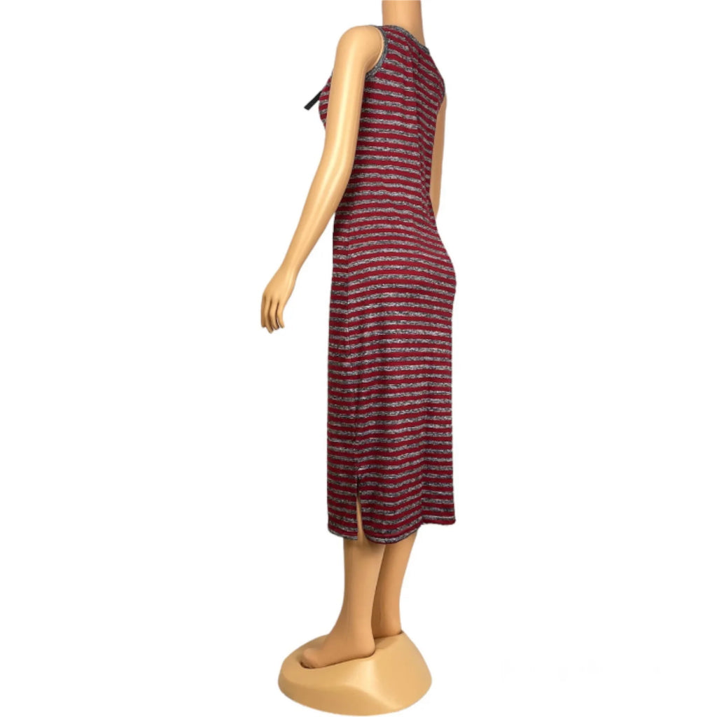 Women's Summer Sleeveless Striped Casual Beach Maxi Dress