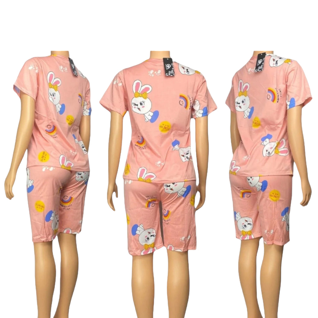 Girl's Pajamas Set T Shirt & Short Sleepwear Set