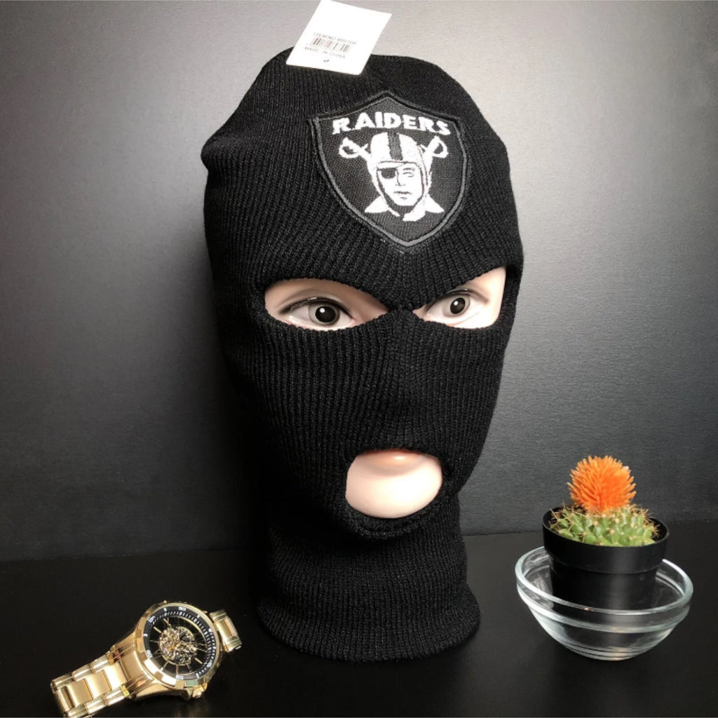 Full Face Ski Mask Embroidered Raiders Iron on Patch Balaclava