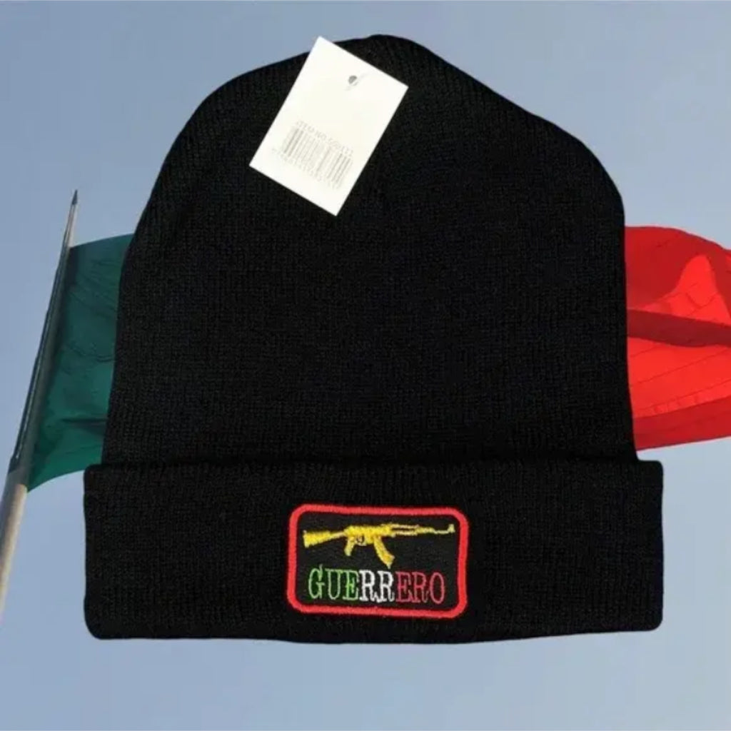 AK 47 Mexico Embroidered Beanie Hat