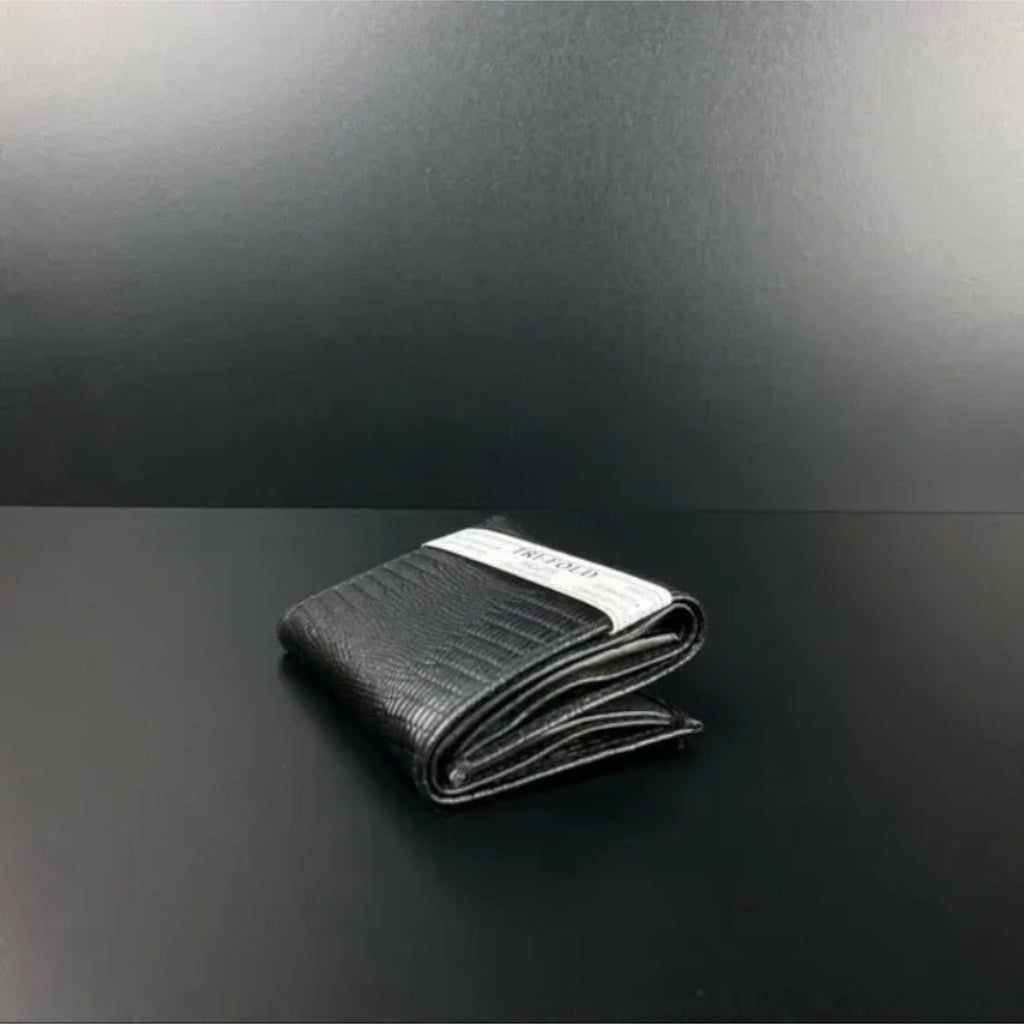 Trifold Leather Embossed Wallet for Man