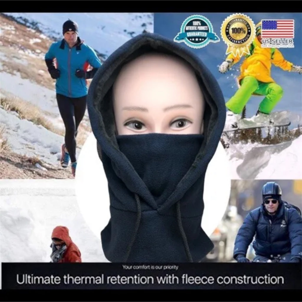 Winter Ski Mask Hood Hat Thermal Fleece Balaclava Neck Full Face Cover