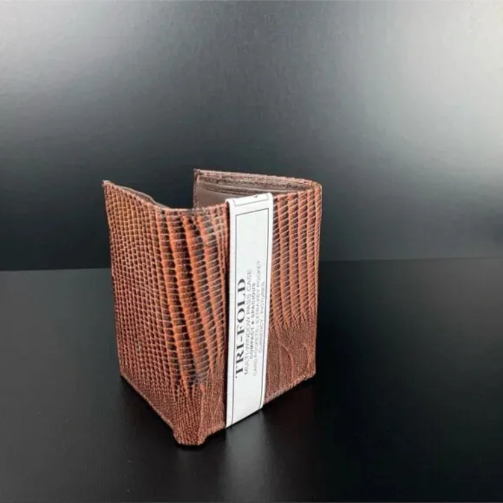 Trifold Leather Embossed Wallet for Man