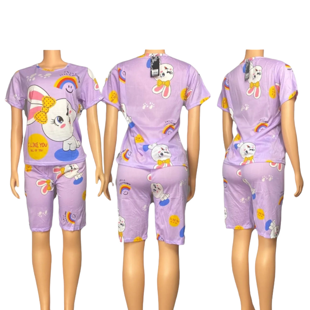 Girl's Pajamas Set T Shirt & Short Sleepwear Set